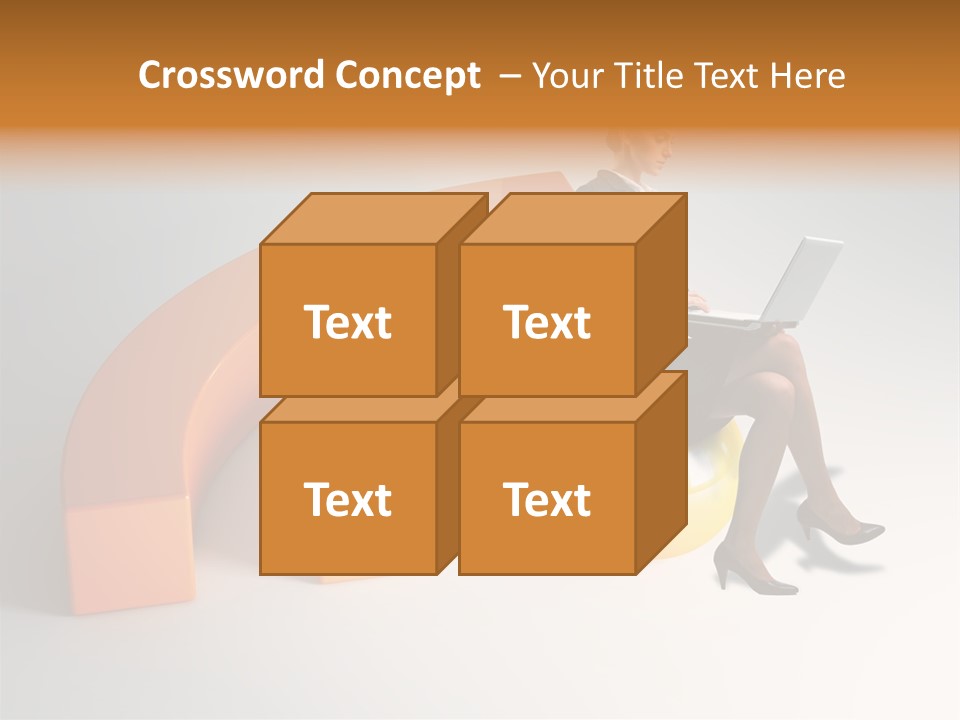 Caucasian Freedom Expression PowerPoint Template
