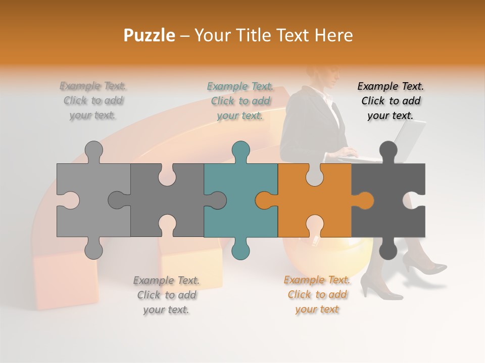 Caucasian Freedom Expression PowerPoint Template