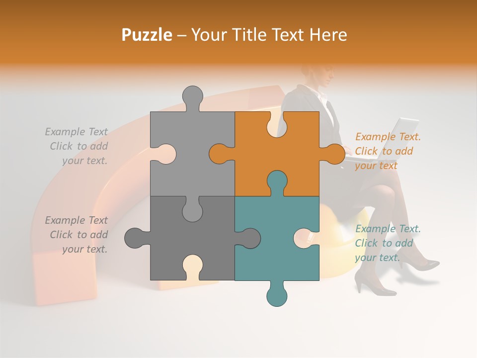 Caucasian Freedom Expression PowerPoint Template