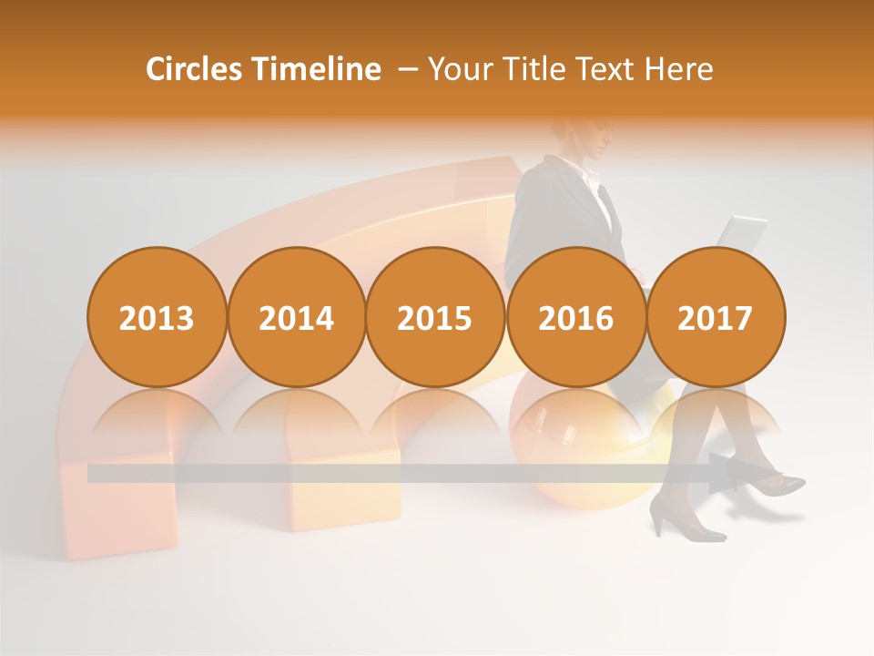 Caucasian Freedom Expression PowerPoint Template