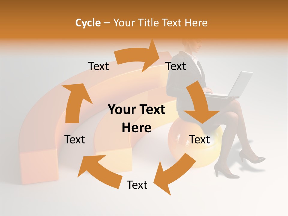 Caucasian Freedom Expression PowerPoint Template
