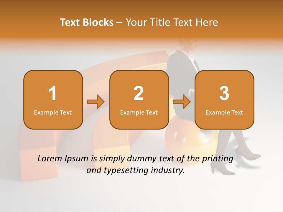 Caucasian Freedom Expression PowerPoint Template