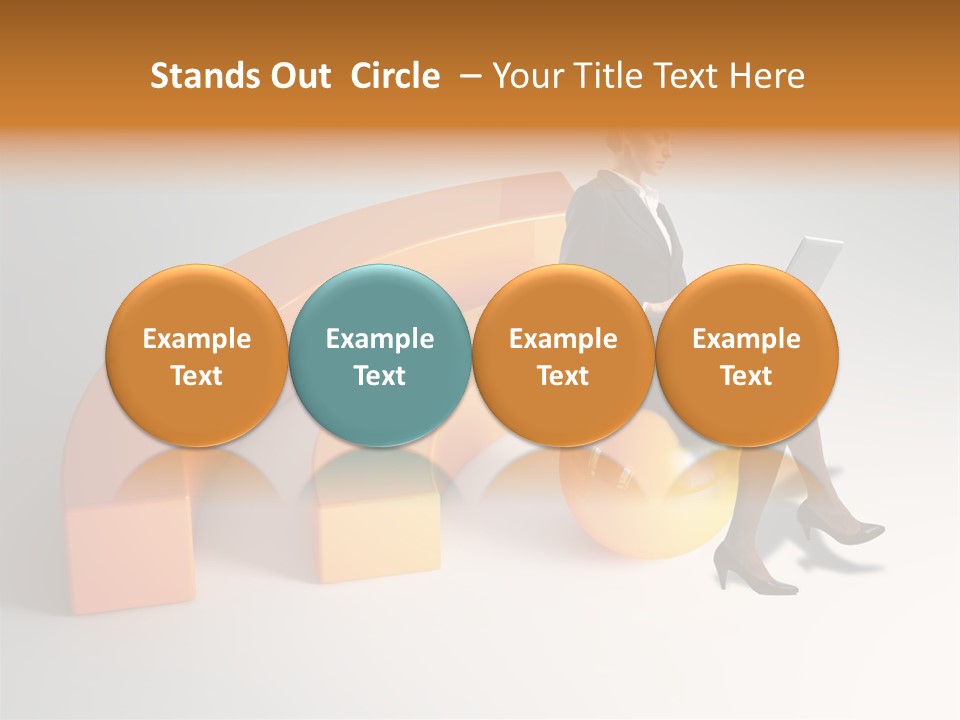 Caucasian Freedom Expression PowerPoint Template