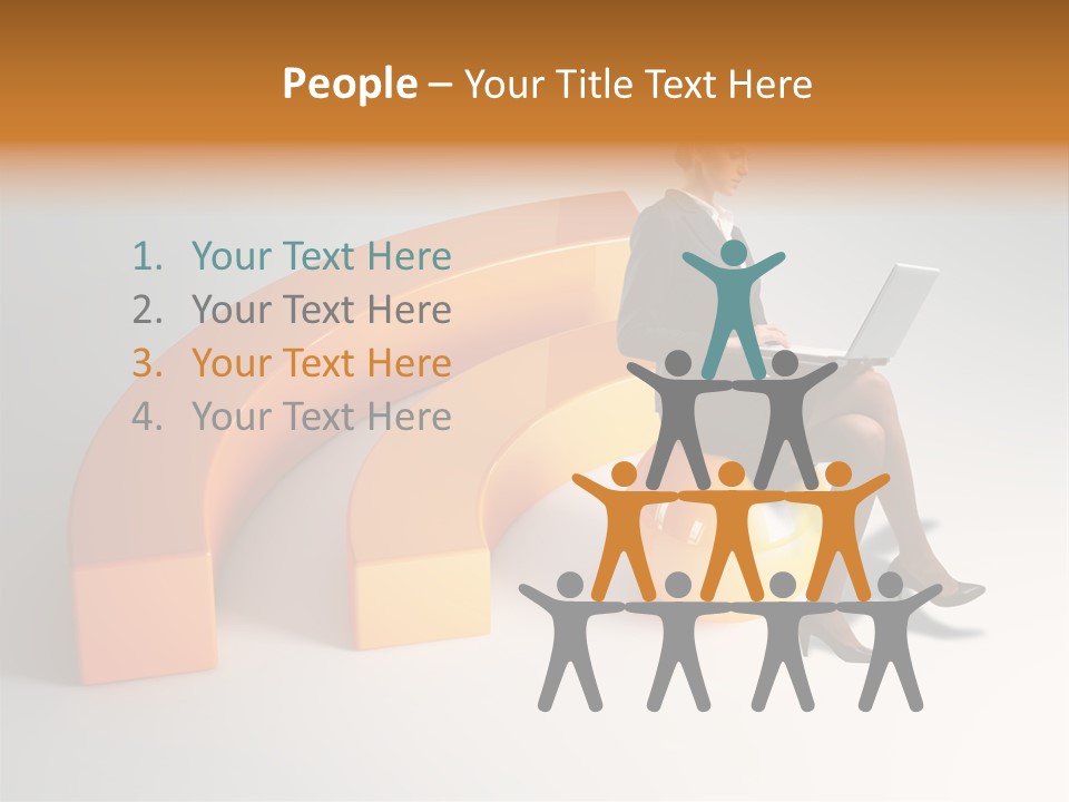 Caucasian Freedom Expression PowerPoint Template