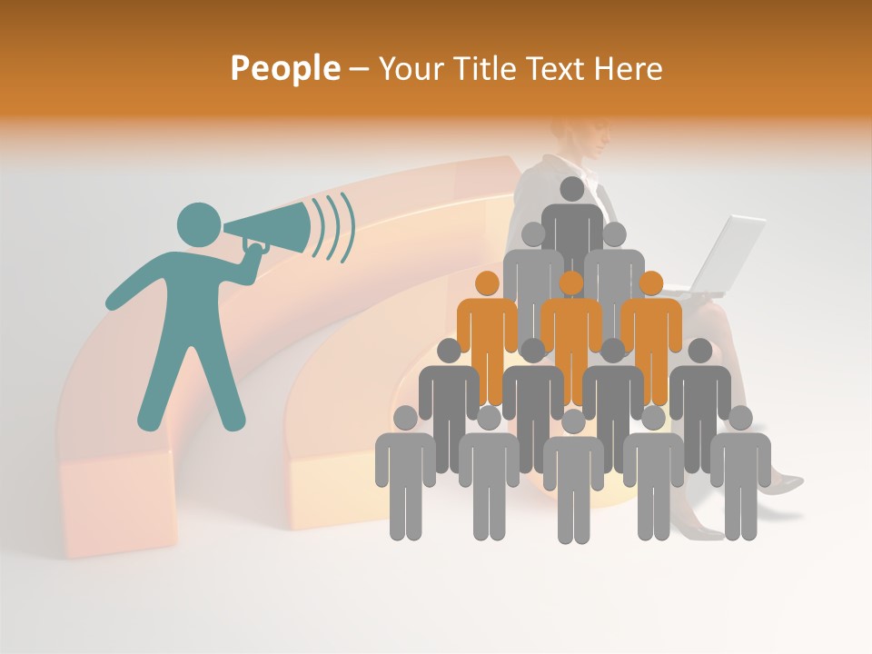 Caucasian Freedom Expression PowerPoint Template