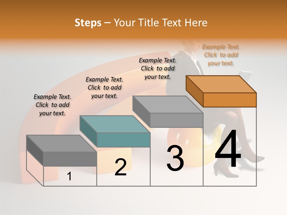Caucasian Freedom Expression PowerPoint Template