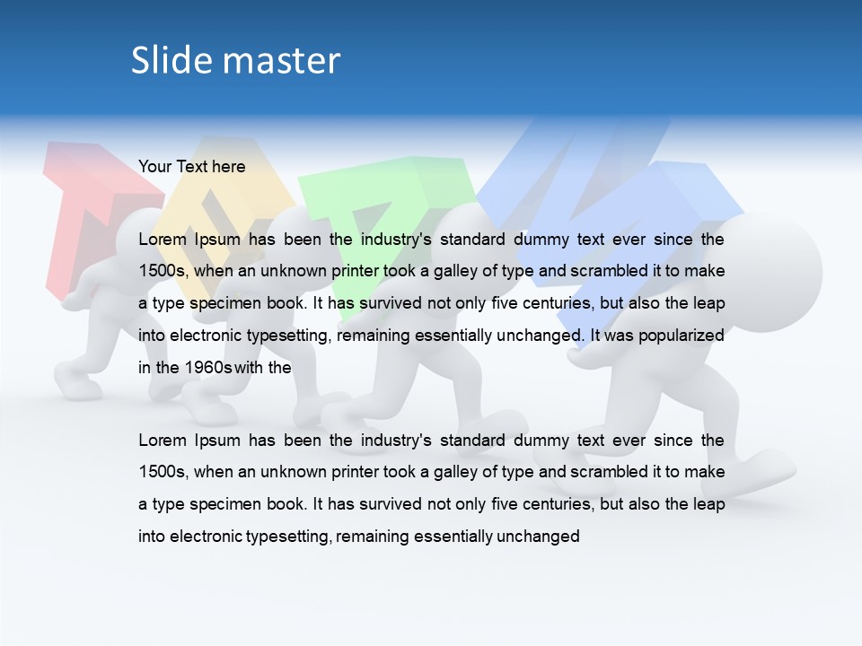 Human Guy Green PowerPoint Template