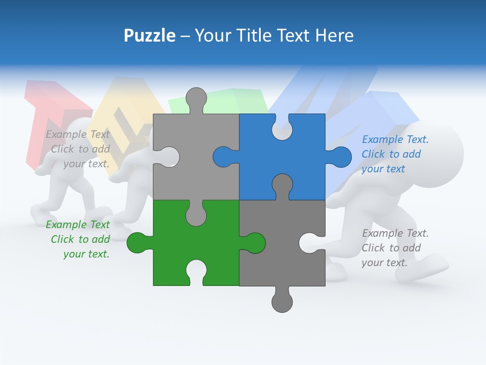 Human Guy Green PowerPoint Template