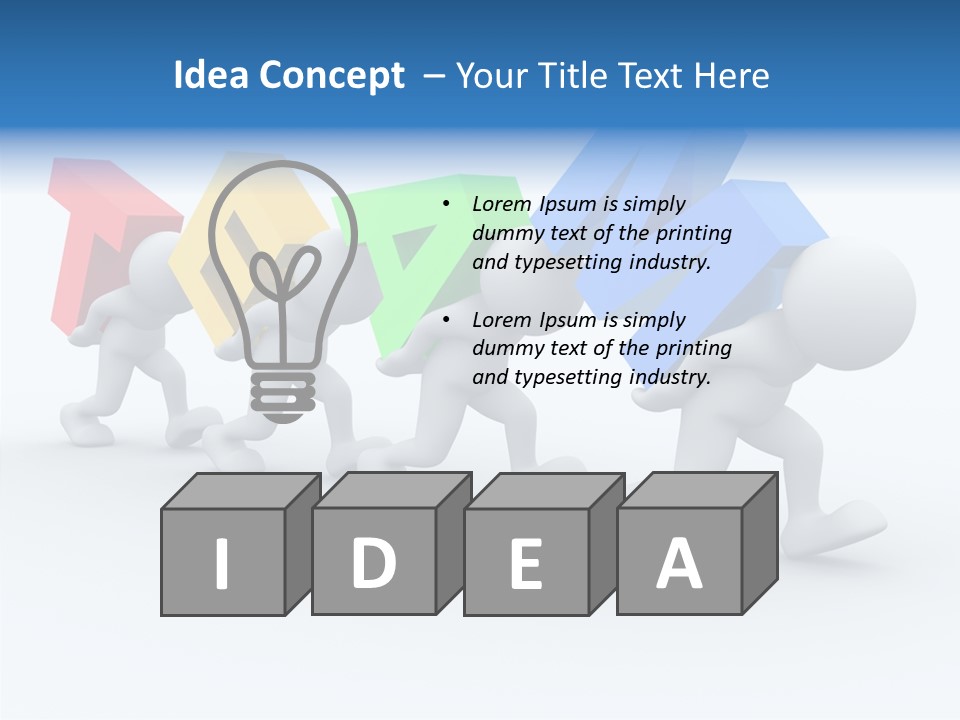 Human Guy Green PowerPoint Template