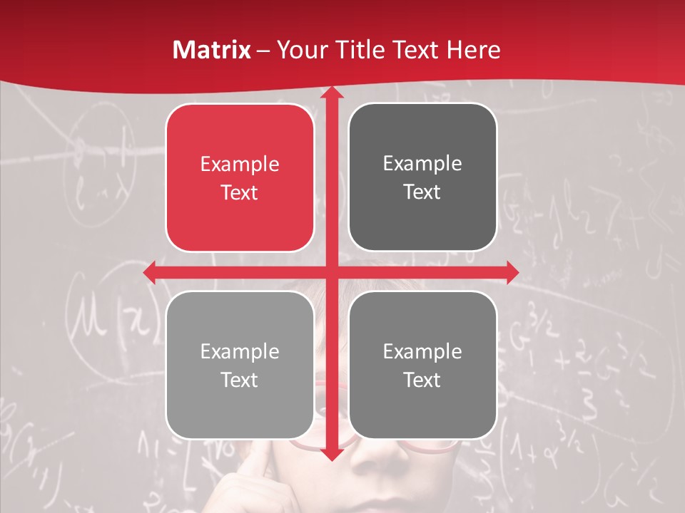 Childhood Young Glasses PowerPoint Template