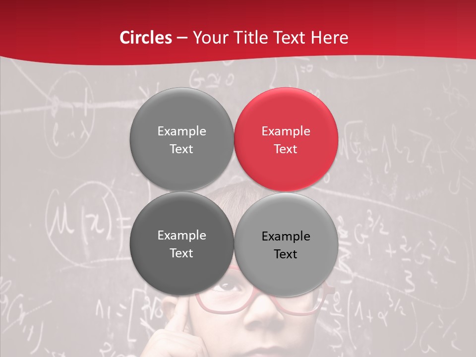 Childhood Young Glasses PowerPoint Template