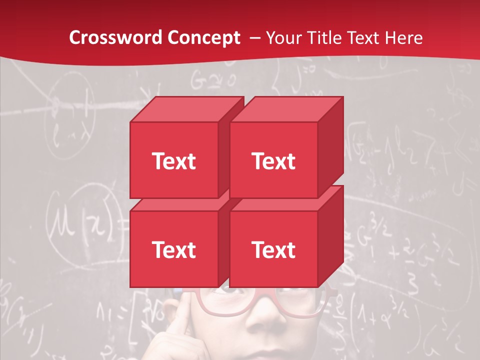 Childhood Young Glasses PowerPoint Template