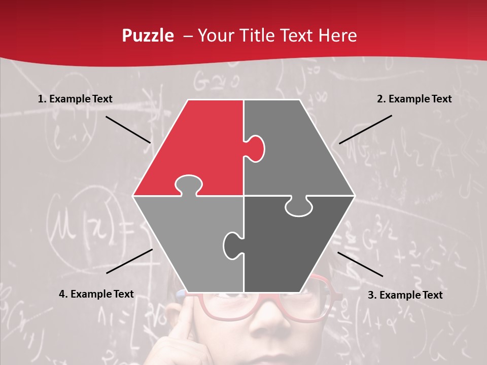 Childhood Young Glasses PowerPoint Template