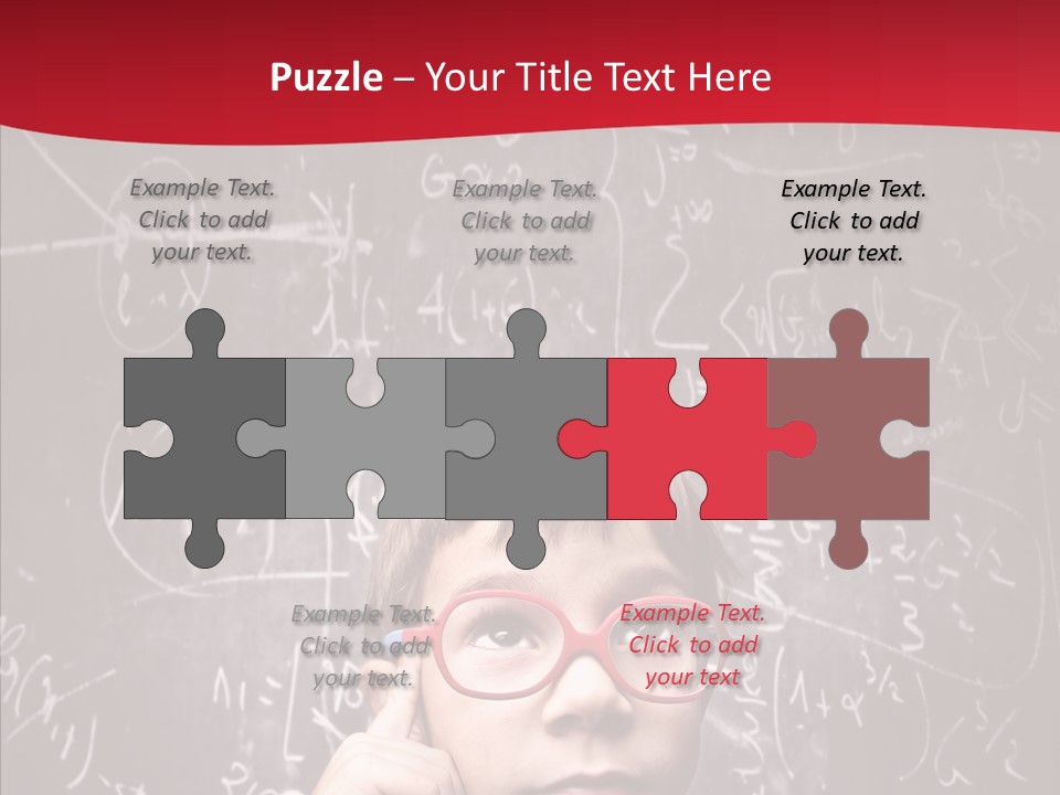 Childhood Young Glasses PowerPoint Template