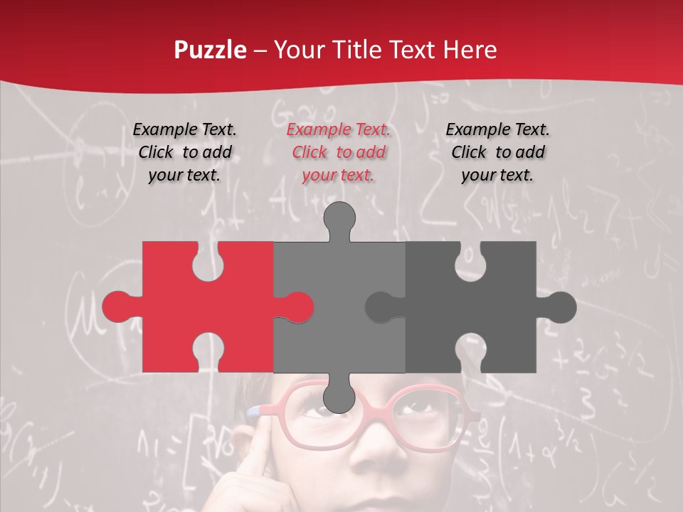 Childhood Young Glasses PowerPoint Template