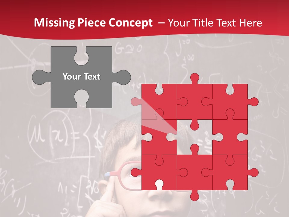 Childhood Young Glasses PowerPoint Template