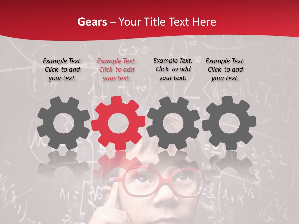 Childhood Young Glasses PowerPoint Template