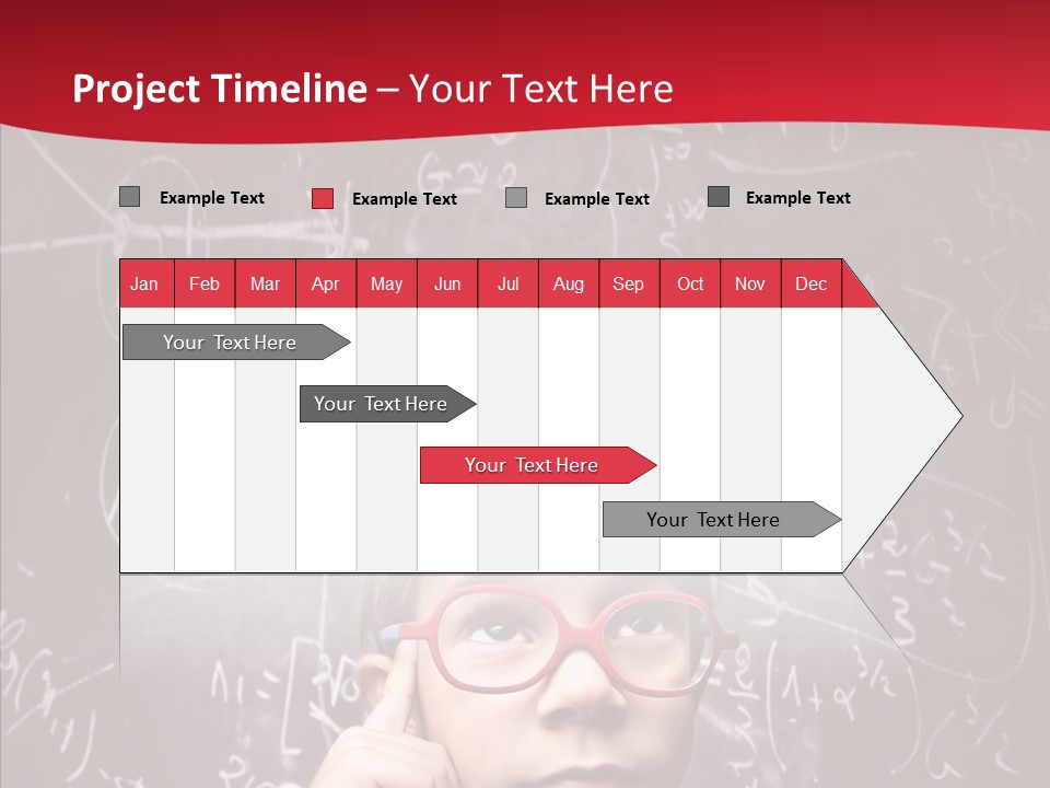 Childhood Young Glasses PowerPoint Template