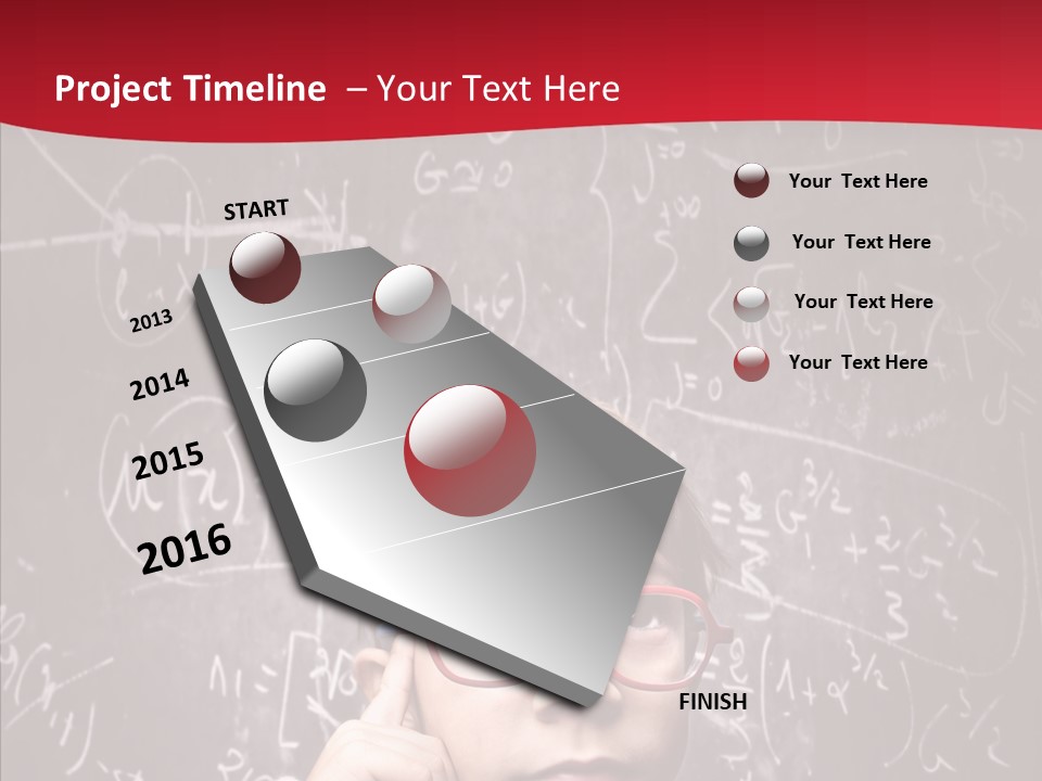 Childhood Young Glasses PowerPoint Template