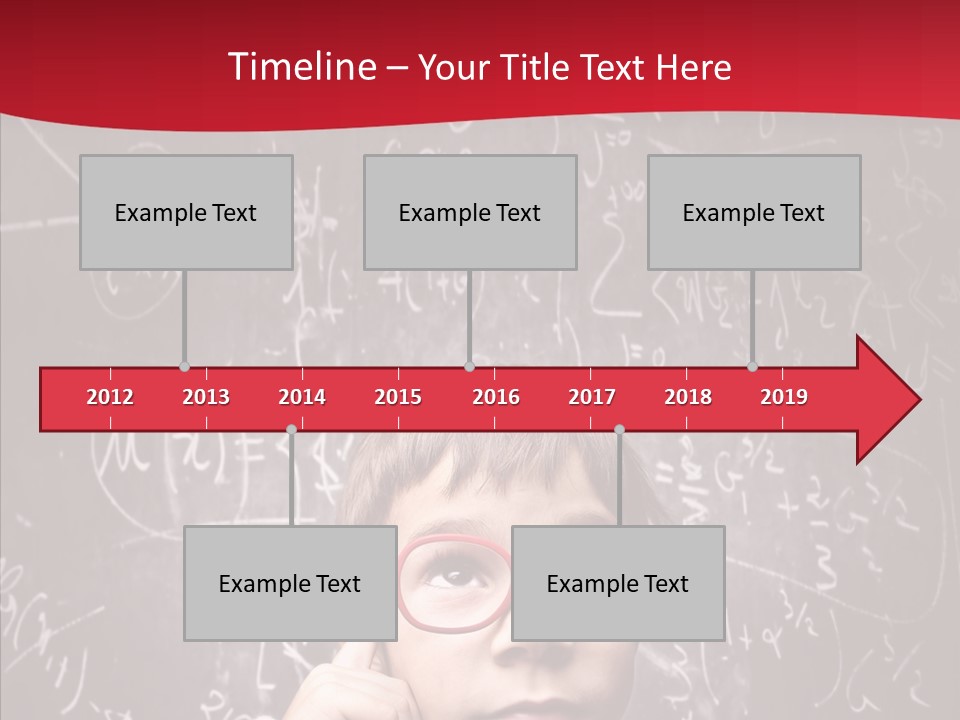Childhood Young Glasses PowerPoint Template