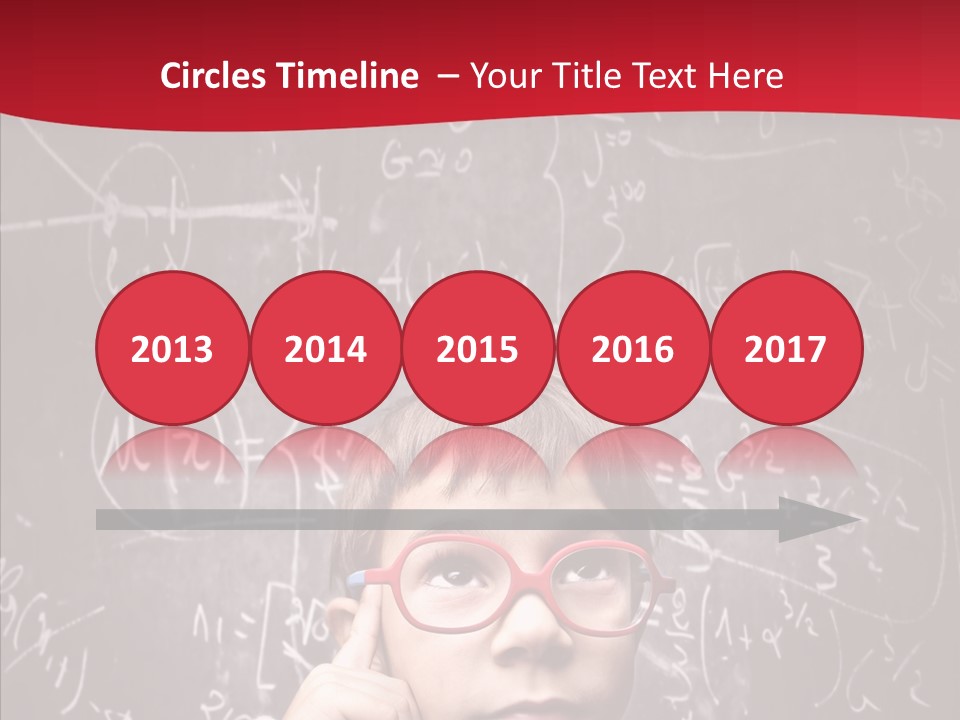 Childhood Young Glasses PowerPoint Template