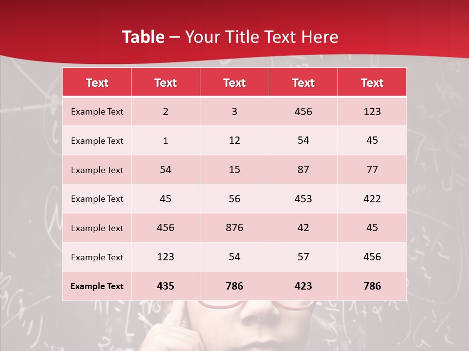 Childhood Young Glasses PowerPoint Template