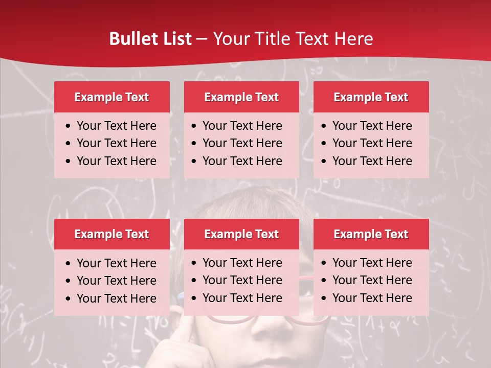 Childhood Young Glasses PowerPoint Template