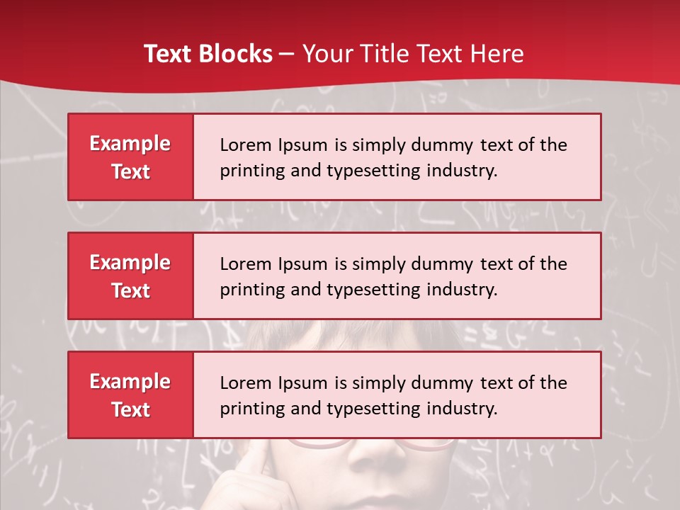 Childhood Young Glasses PowerPoint Template