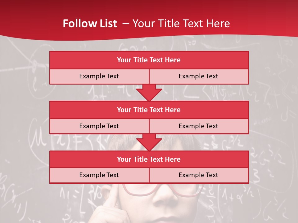 Childhood Young Glasses PowerPoint Template