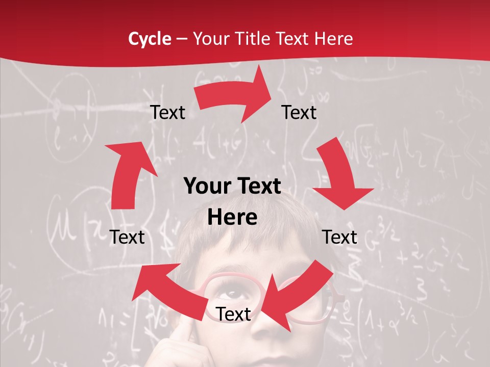 Childhood Young Glasses PowerPoint Template