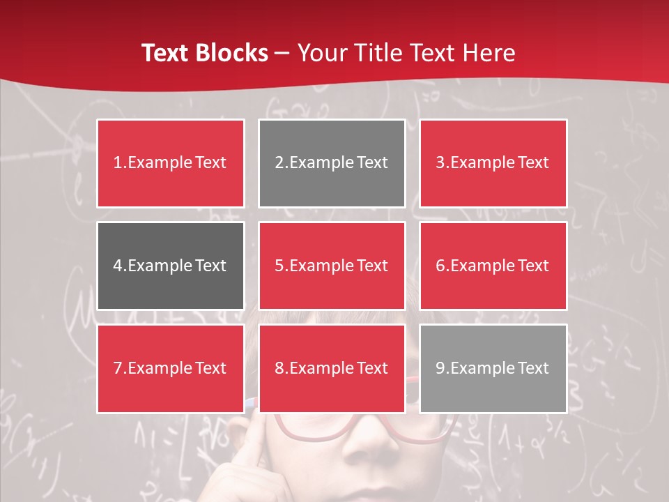 Childhood Young Glasses PowerPoint Template