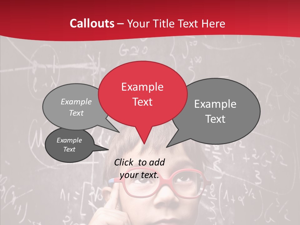 Childhood Young Glasses PowerPoint Template