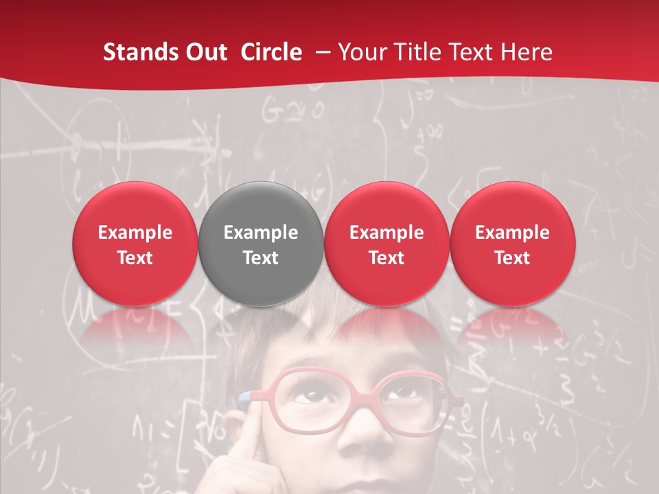 Childhood Young Glasses PowerPoint Template