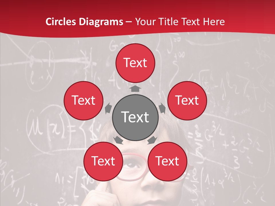 Childhood Young Glasses PowerPoint Template