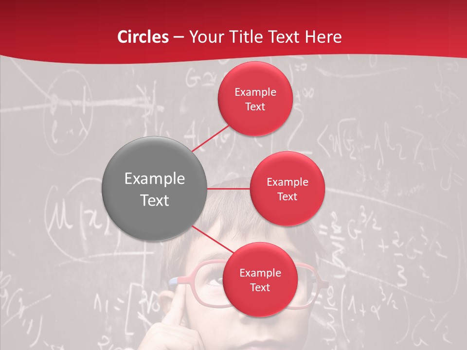 Childhood Young Glasses PowerPoint Template