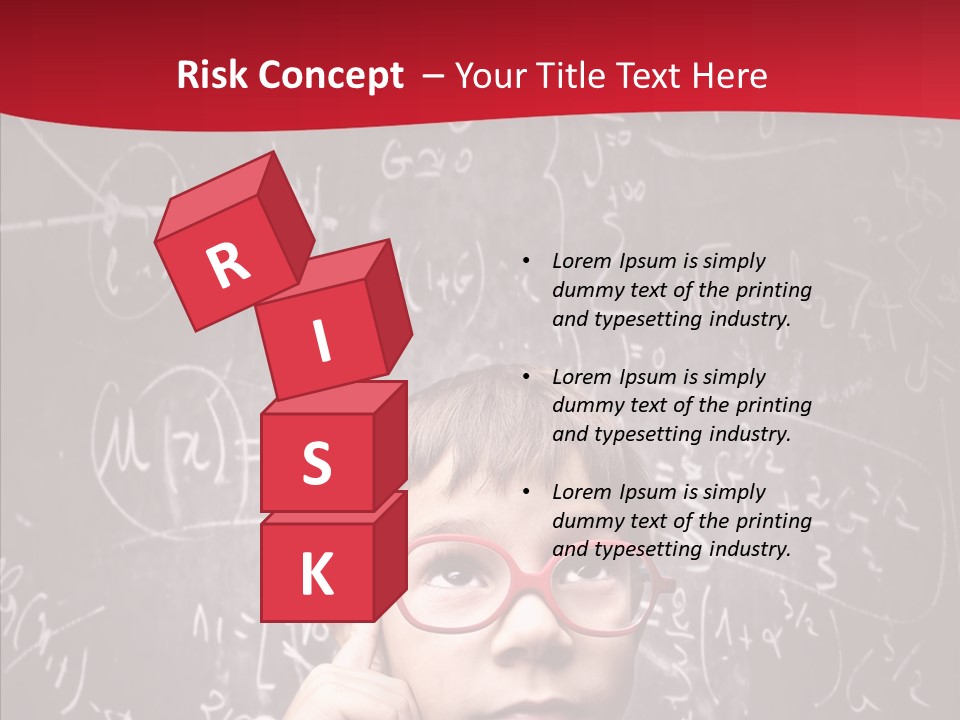 Childhood Young Glasses PowerPoint Template