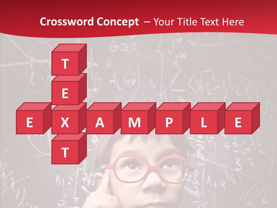 Childhood Young Glasses PowerPoint Template