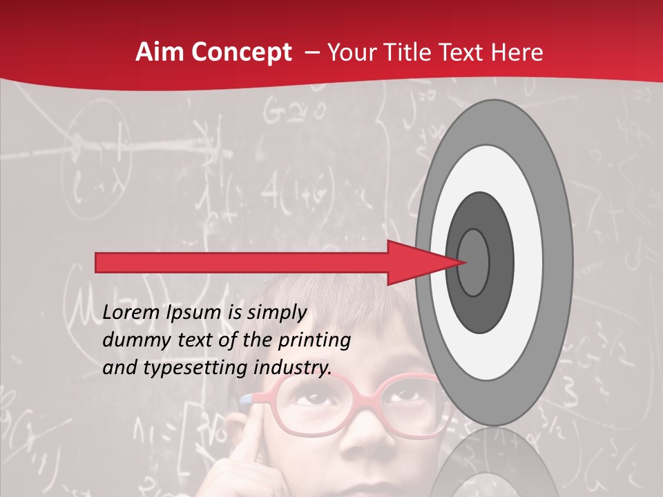 Childhood Young Glasses PowerPoint Template