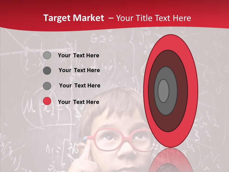 Childhood Young Glasses PowerPoint Template