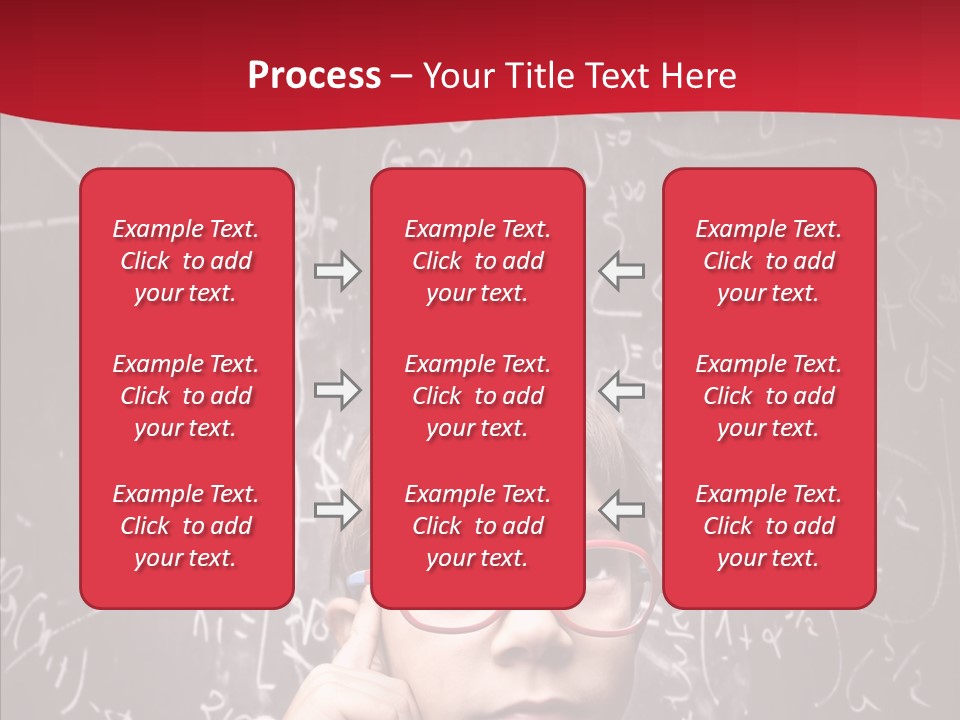 Childhood Young Glasses PowerPoint Template
