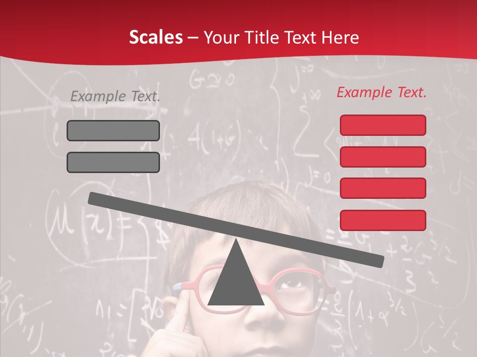 Childhood Young Glasses PowerPoint Template