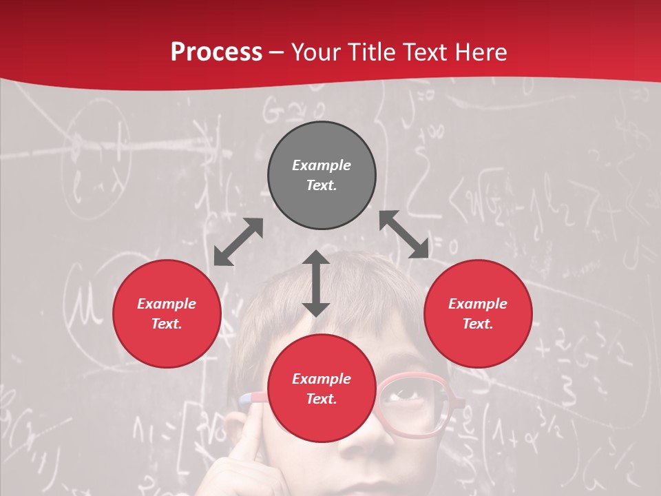 Childhood Young Glasses PowerPoint Template