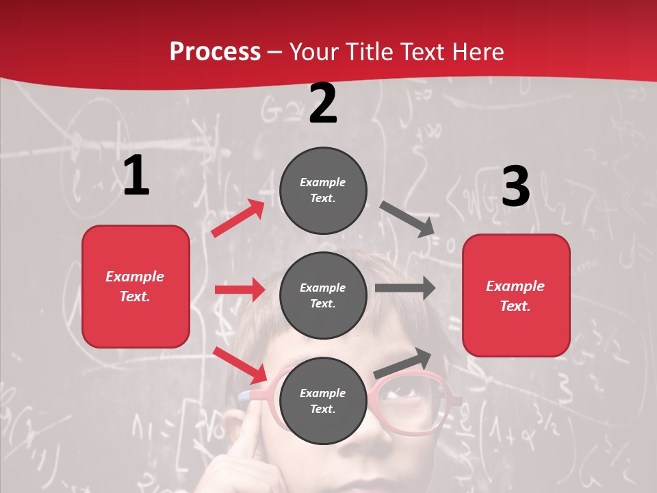 Childhood Young Glasses PowerPoint Template