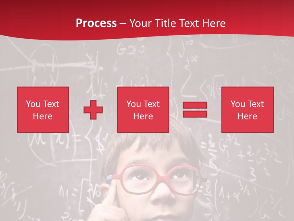 Childhood Young Glasses PowerPoint Template