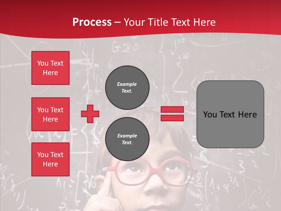 Childhood Young Glasses PowerPoint Template