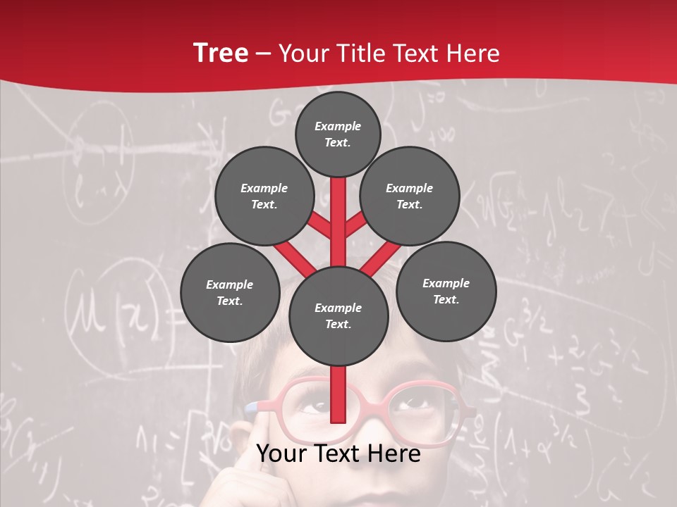 Childhood Young Glasses PowerPoint Template