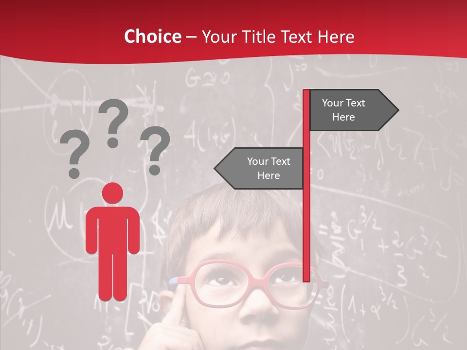 Childhood Young Glasses PowerPoint Template