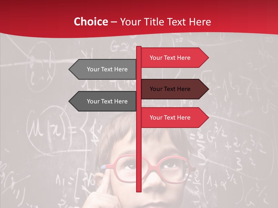 Childhood Young Glasses PowerPoint Template