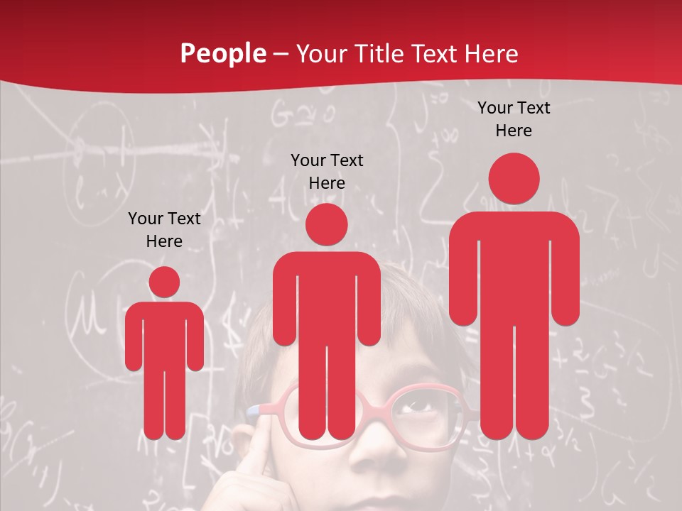 Childhood Young Glasses PowerPoint Template