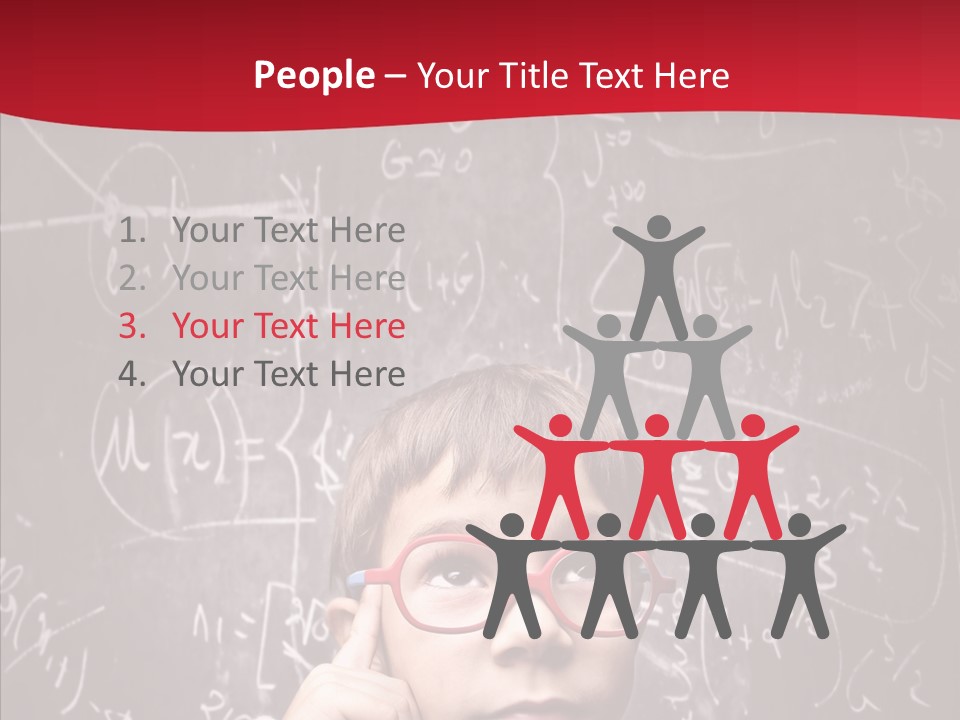 Childhood Young Glasses PowerPoint Template